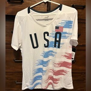 NWT Team USA v-neck t-shirt, XL